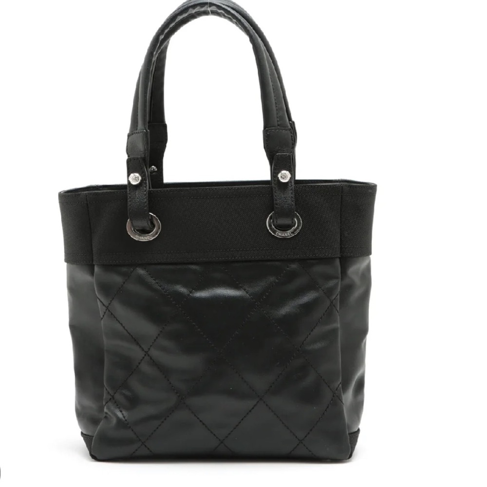 CHANEL PARIS BARRITZ MEDIUM BLACK TOTE - Picture 5 of 14